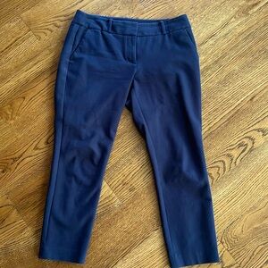 Loft Julie skinny Navy stretch capris- cute and slenderizing